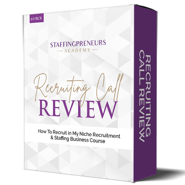 611RCR Recruiting Call Review - Get your recruiting calls reviewed to ensure you're recruiting candidates properly. No placements, no business.