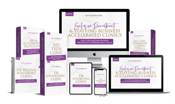 620AC Exclusive Recruitment & Staffing Business Accelerated Clinics How To Run and Scale My Niche Recruitment & Staffing Business Course