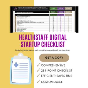 HealthStaff Digital Startup Checklist Cover